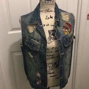 Sleeve less Jean top